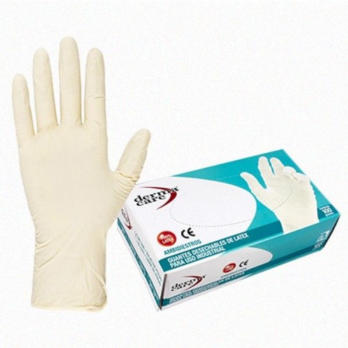 GUANTES DESECHABLES DE LATEX DERMACARE MOD. D56500-G