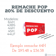REMACHE CERRADO POP 3/16" X 1/4" MOD. B64H