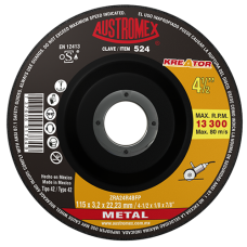 DISCO PARA CORTE DE METAL 4 1/2" MOD. X524-