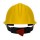 CASCO MUNDIAL AMARILLO CON MATRACA MOD. I210E-3M