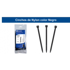 CINCHO NEGRO DE NYLON DE 4.8 MM X 300 MM MOD. ACN48300