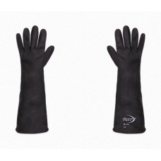 GUANTE NEGRO DE LATEX 18" CONTRA ÁCIDOS DERMACARE MOD. D56450-10