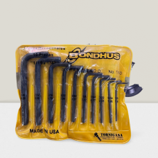 JUEGO DE LLAVES ALLEN 1/16"-1/4" 10 PIEZAS MOD. BT10