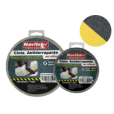 CINTA ANTIDERRAPANTE AMARILLO CON NEGRO DE 2" NAVITEK MOD. NAN519