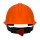 CASCO MUNDIAL NARANJA CON MATRACA MOD. I210E-4M