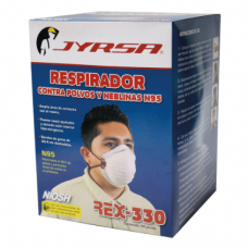 MASCARILLA RESPIRADOR CONTRA POLVOS Y NEBLINAS JYRSA MOD. JREX330