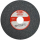 RUEDA GRIS VITRIFICADA 6" MOD. X10-