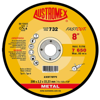 DISCO PARA CORTE DE METAL 8" MOD. X732 DISCO PARA CORTE DE METAL 8" MOD. X732