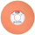 RUEDA NARANJA VITRIFICADA 7" MOD. X186