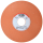 RUEDA NARANJA VITRIFICADA 7" MOD. X188