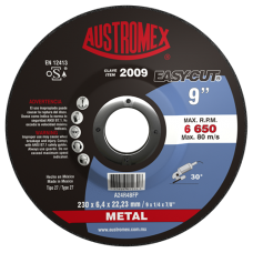 DISCO PARA DESBATE DE METAL 9" MOD. X2009