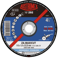 DISCO PARA CORTE DE ACERO INOXIDABLE 4 1/2" MOD. X292