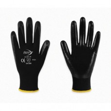 GUANTE NYLON NEGRO CON NITRILO SÓLIDO DERMACARE MOD. D51811-8