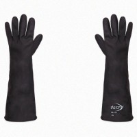 GUANTE NEGRO DE LATEX 18” CONTRA ÁCIDOS DERMACARE MOD. D56450-8