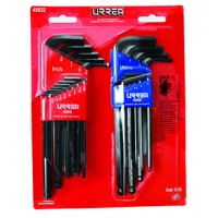 JUEGO DE LLAVES ALLEN BOLA 1.5MM-10MM Y .50"-3/8" 22 PIEZAS MOD. U49822 JUEGO DE LLAVES ALLEN BOLA 1.5MM-10MM Y .50"-3/8" 22 PIEZAS MOD. U49822