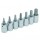 JUEGO DE 8 DADOS PUNTA HEXAGONAL MOD.  U49907