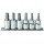 JUEGO DE 6 DADOS PUNTA HEXAGONAL MOD. U4990M6