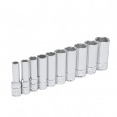 JUEGO DE 10 DADOS LARGOS DE 3/8" MOD. U52111