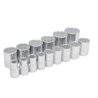 JUEGO DE DADOS DE 1/2" 15 PZ MOD. U54114 JUEGO DE DADOS DE 1/2" 15 PZ MOD. U54114