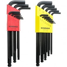 JUEGO DE LLAVES ALLEN BOLA 1.5MM-10MM Y .50"-3/8" 22 PIEZAS MOD. B20199