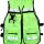 CHALECO BRIGADISTA VERDE LIMON MOD. CHBVL