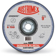 DISCO PARA DESBASTE DE METAL 9" MOD. X559